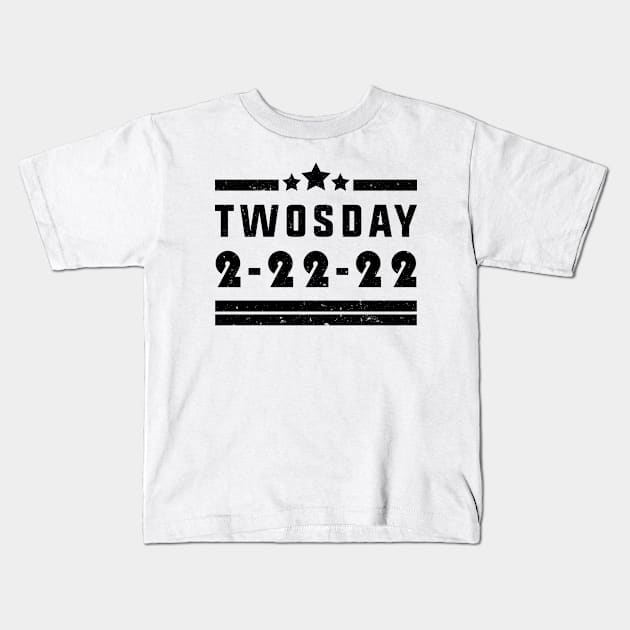 2-22-22 Twosday Tuesday February 2nd 2022 Commemorative Twosday Kids T-Shirt by SHB-art